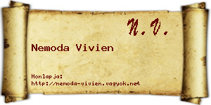Nemoda Vivien névjegykártya